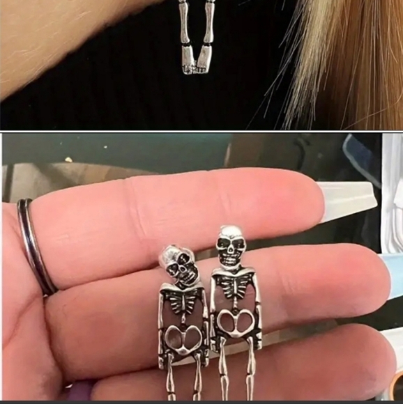 Skeleton Earrings - Picture 4 of 4